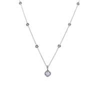 Colgante Damiani Mujer Bocciolo Full Pavè in Oro blanco Diamante 0.51 Ct 81062002 - 81062002
